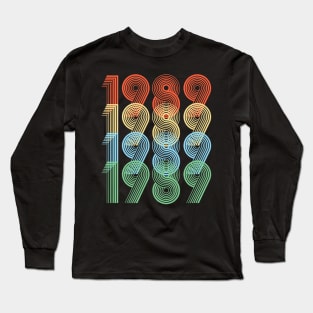 Retro 1989 Birthday Long Sleeve T-Shirt